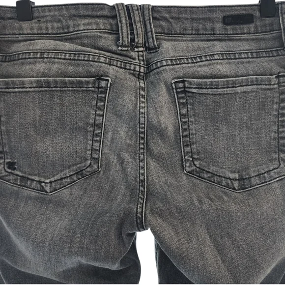 KUT Catherine Boyfriend Jeans 4 Black Wash Straight - Picture 7 of 10